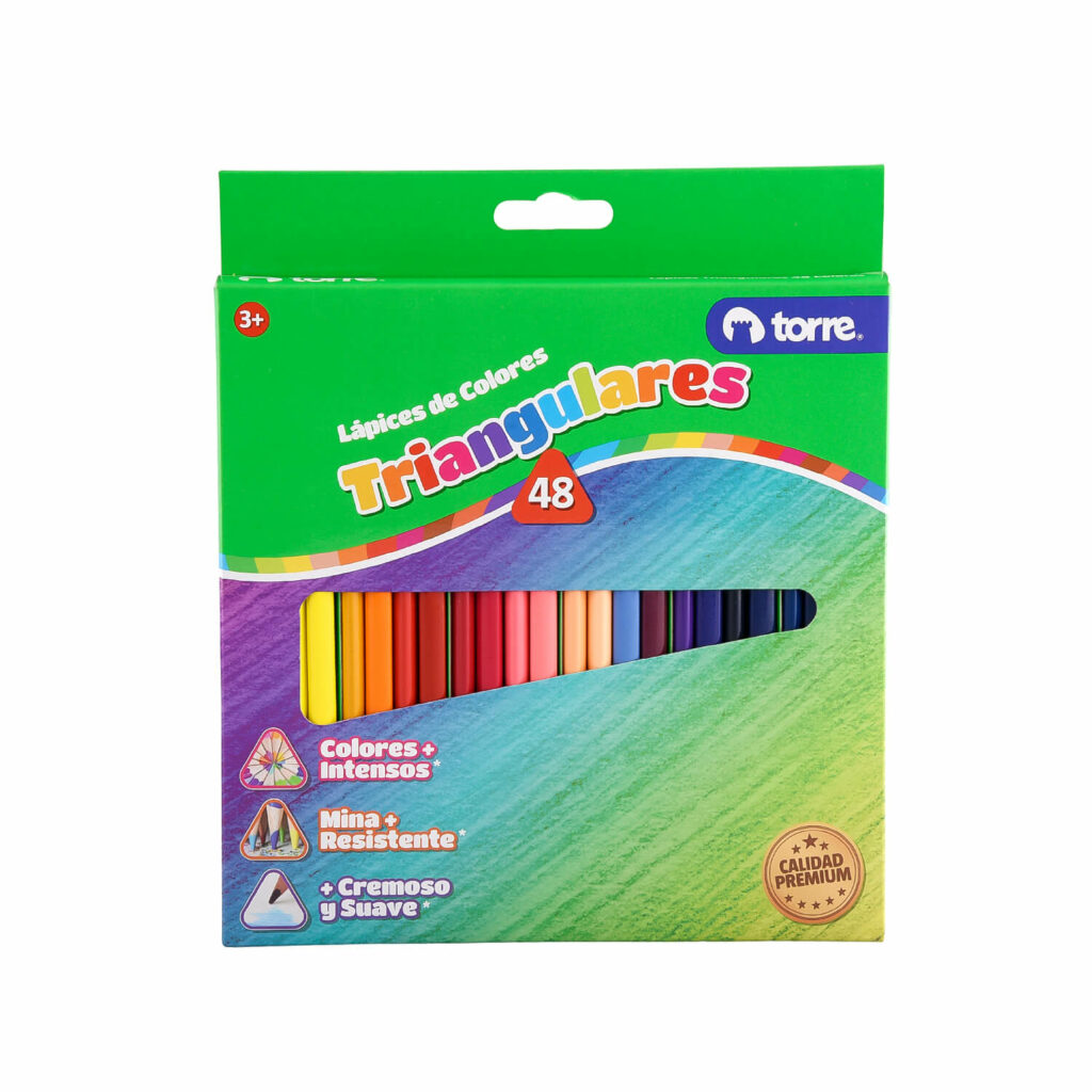 Lápices De Colores Triangulares 48 Colores