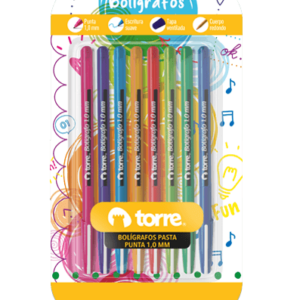 Blister Set 8 Pasta 1 Mm Color Fun