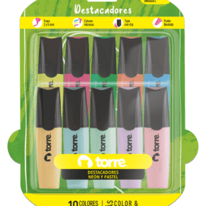 Blister Destacadores 5 Neon+5 Pastel