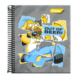 Cuaderno Book Simpson 7 mm 150 Hojas Torre